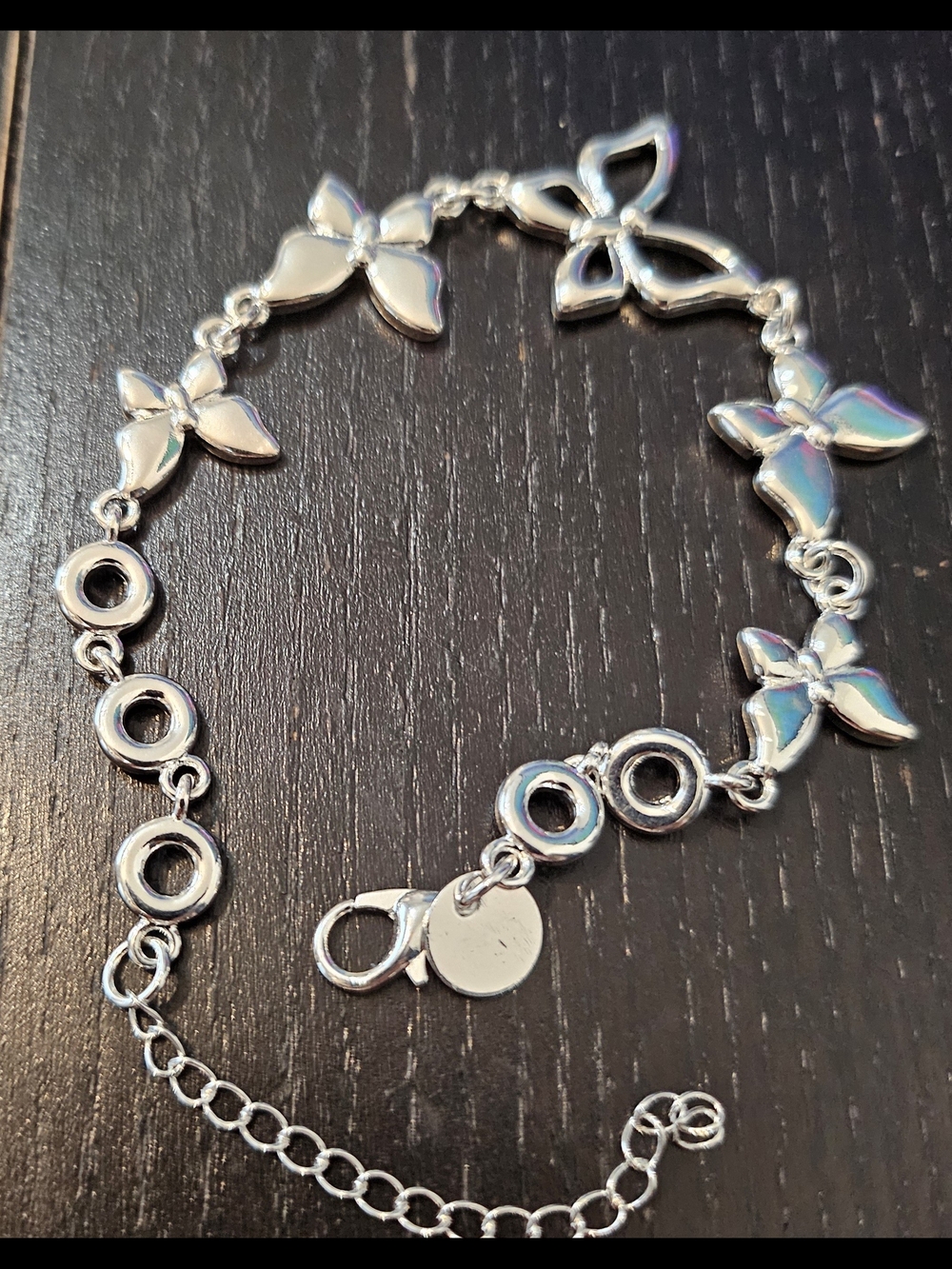 Silver Butterfly Link Bracelet - Women's Fashion Jewelry